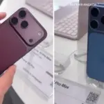 iPhone 18 Pro appears to show new colors in a retail store, but likely fake